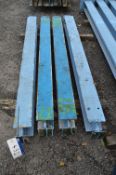 Four Steel RSJ’s, each approx. 2.25m x 160mm