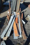 Assorted Galvanised Steel Profile, up to approx. 2.2m long (stillage excluded)