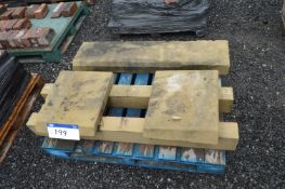 Assorted Stone Window Sills, as set out on one pallet