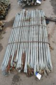 Approx. 50 Galvanised Steel Fence Support Arms, as set out on pallet