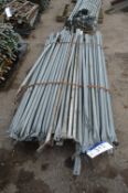 Approx. 50 Galvanised Steel Fence Support Arms, as set out on pallet