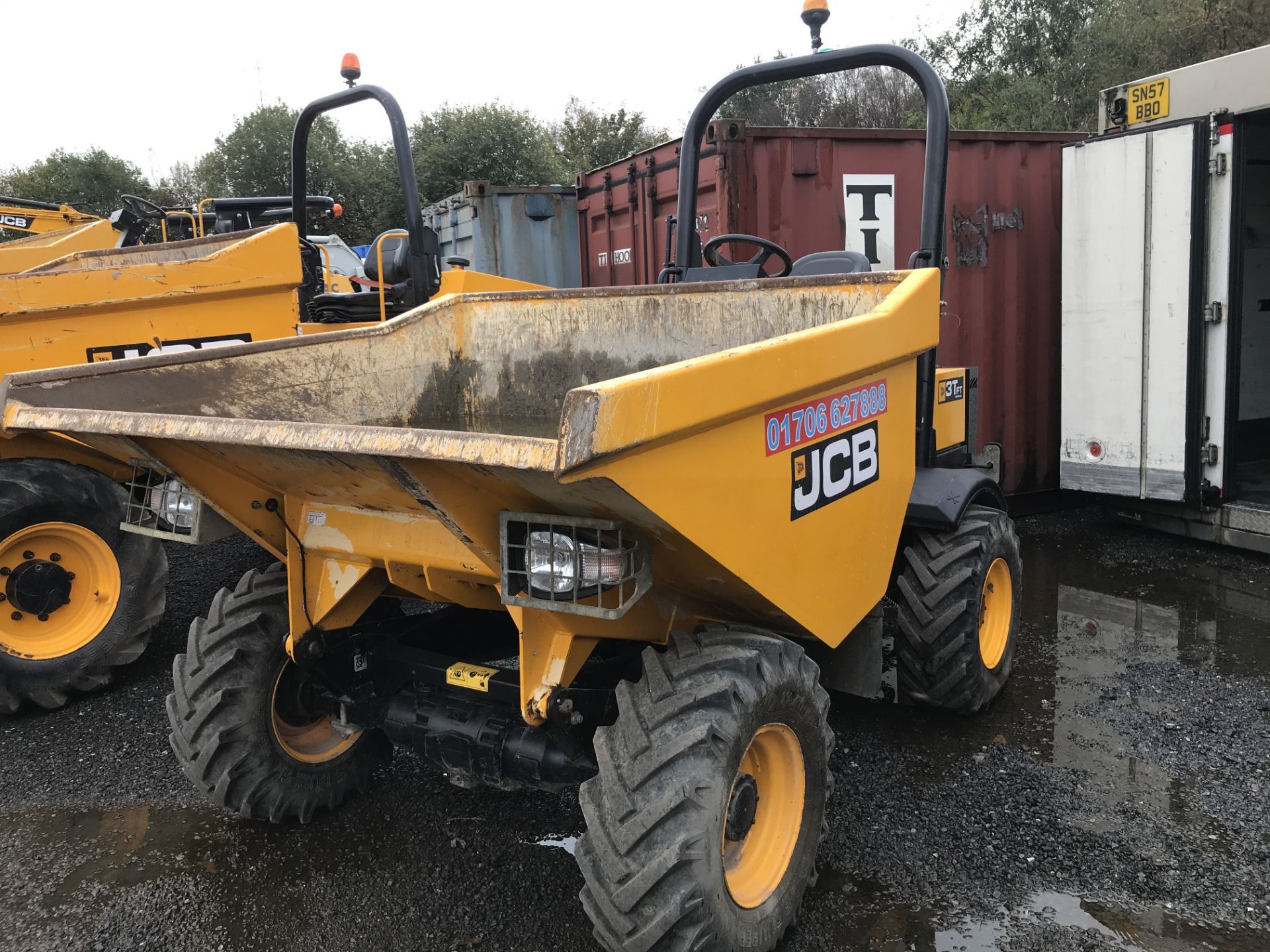 JCB 3TFT Manual 3 Tonne Dumper, registration no. MW66 JYP, vin no. SLBDDDKJEGGRE0502, year of