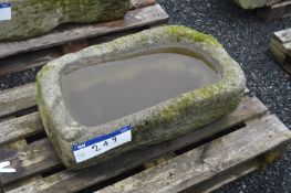 Stone Planter, approx. 800mm x 400mm x 250mm