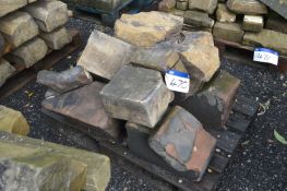 Assorted Stone Blocks, up to approx. 300mm x 250mm x 200mm, as set out on one pallet