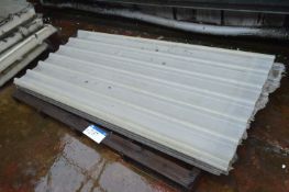 Plastic Roof Lighting Sheets, approx. 2.4m