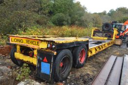 Tandem Axle Removable Goose Neck Plant Trailer, with diesel donkey engine, approx 11.9m long