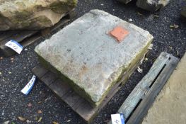 Stone Block, approx. 900mm x 800mm x 300mm, as set out on one pallet