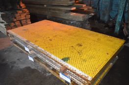 Ten Chequer Plates, up to approx. 2.5m x 1.3m