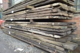 Assorted Timber Boards, up to approx. 5m x 400mm x 100mm, in one stack