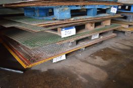 Eight Chequer Plates, up to approx. 2.1m x 1.2m