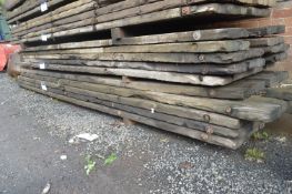 Assorted Timber Boards, up to approx. 5m x 400mm x 100mm, in one stack