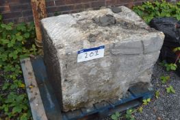 Stone Block, approx. 950mm x 600mm x 650mm, as set out on pallet