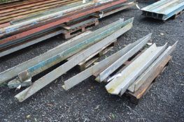 Assorted Galvanised Steel Profile, up to approx. 3.1m long, as set out on two pallets