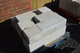 Assorted Concrete Blocks, as set out on one pallet, up to approx. 900mm x 150mm x 150mm