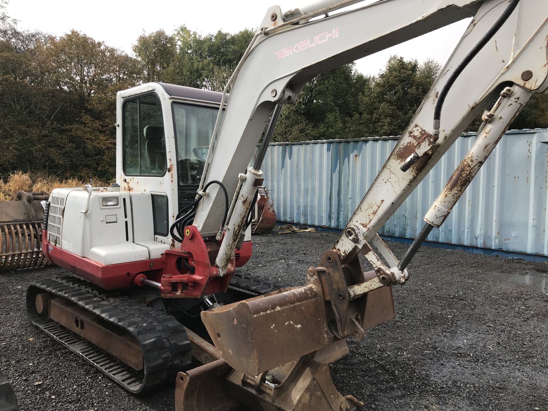 Takeuchi TB145 Tracked Excavator, serial no. 14518446, year of manufacture 2007, indicated hours 5, - Image 2 of 8