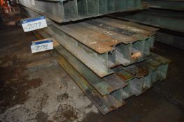 Six Steel RSJ’s, up to approx. 3.6m x 150mm