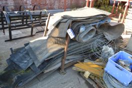 Assorted Belting, as set out on stillage (stillage excluded)