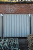 Approx. 15 Galvanised Steel Fence Panels, each approx. 2.1m x 1.9m