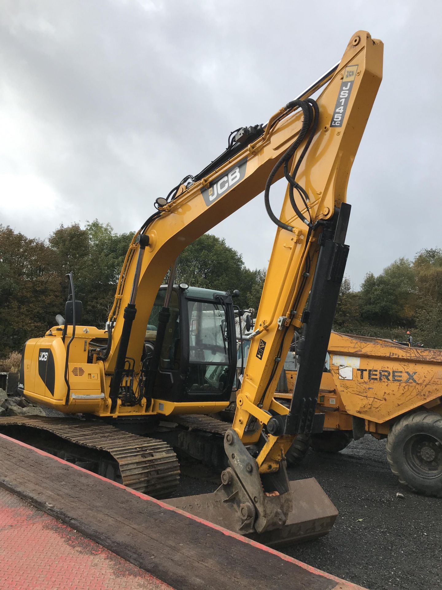 JCB JS145LC Tracked Excavator, vin no. 2307616, year of manufacture 2015, indicated hours 3,115 ( - Image 2 of 9
