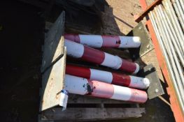 Four Bollards, approx. 1.1m long