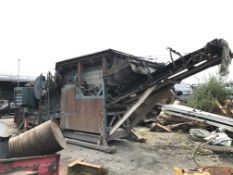 Brown Lenox Kue-Ken 30 x 18 Skid Mounted Jaw Crusher, serial no. ST1135, identification no.