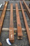 Two Steel RSJ’s, each approx. 3.15m x 160mm