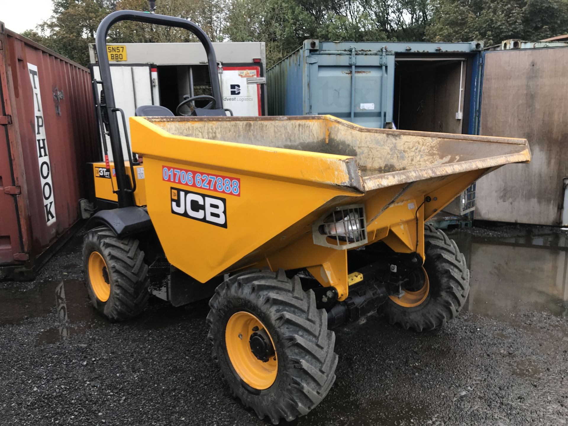 JCB 3TFT Manual 3 Tonne Dumper, registration no. MW66 JYP, vin no. SLBDDDKJEGGRE0502, year of - Image 2 of 6