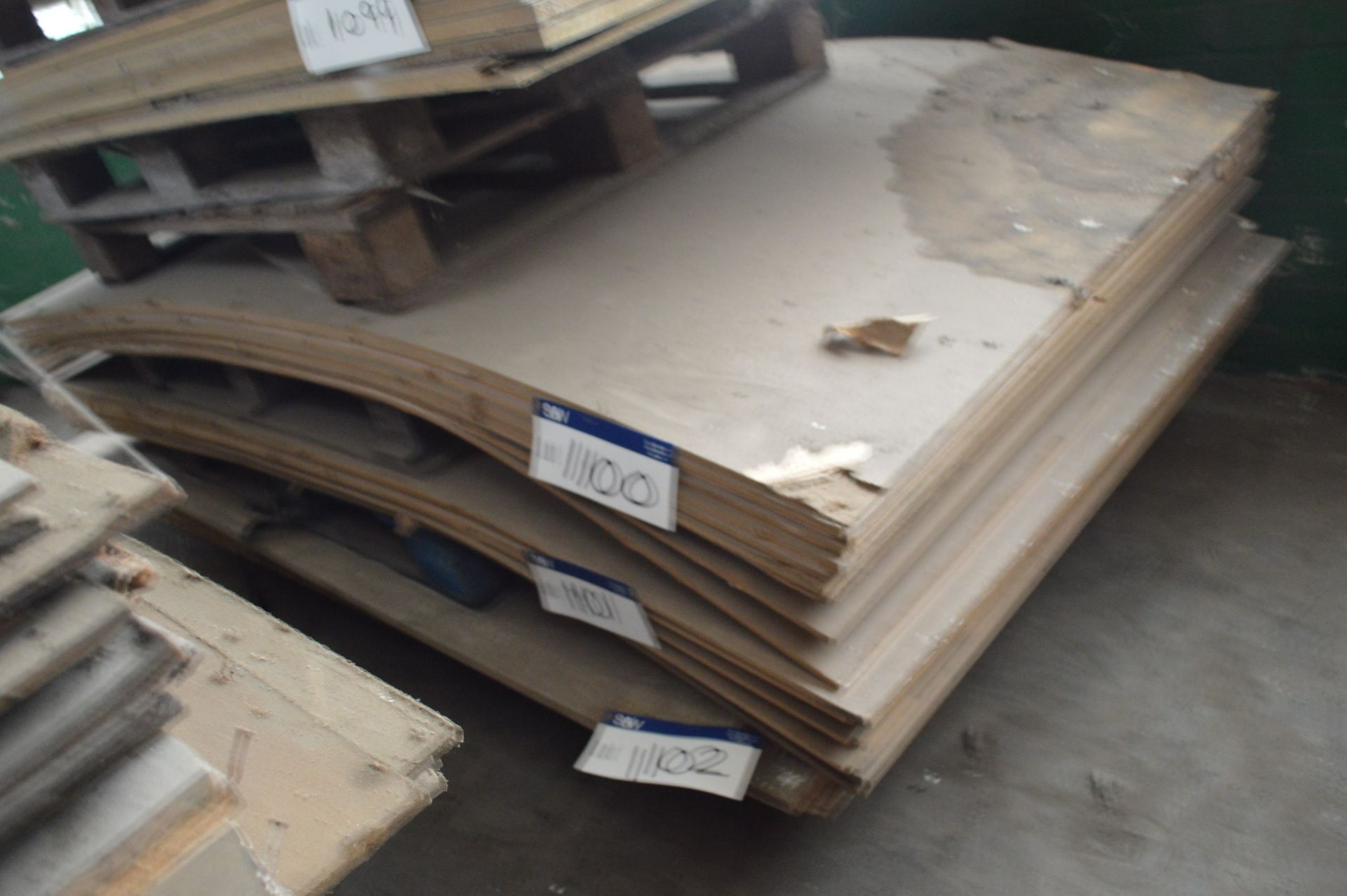 Assorted Sheeting, in one section of stack