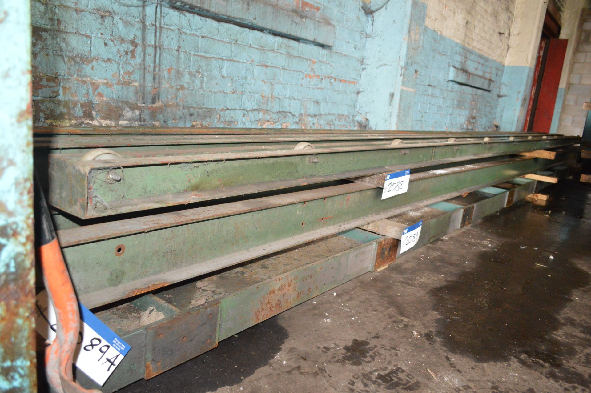 Three Steel RSJ’s, each approx. 8m long x 300mm