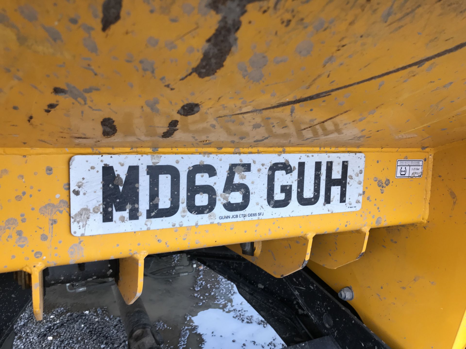 JCB 6TFT Powershuttle 6 Tonne Swivel Dumper, registration no. MD65 GUH, year of manufacture 2015, - Image 7 of 7