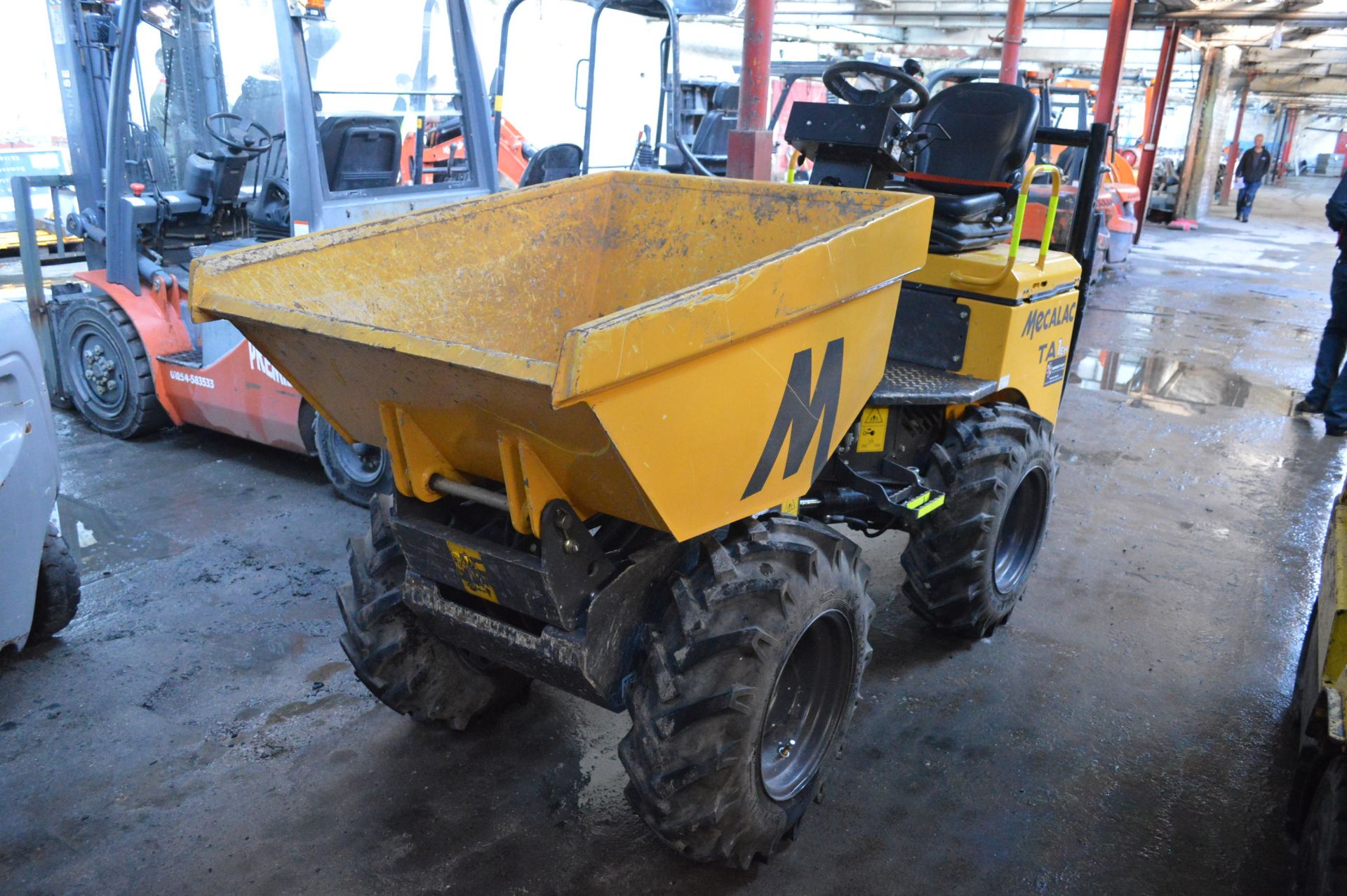 Mecalac TA1EH 1 Tonne Dumper, VIN no. SLBDPPK0EK1NY6424, year of manufacture 2019, indicated hours