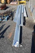 Assorted Galvanised Steel Profile Lengths, up to approx. 7.4m long