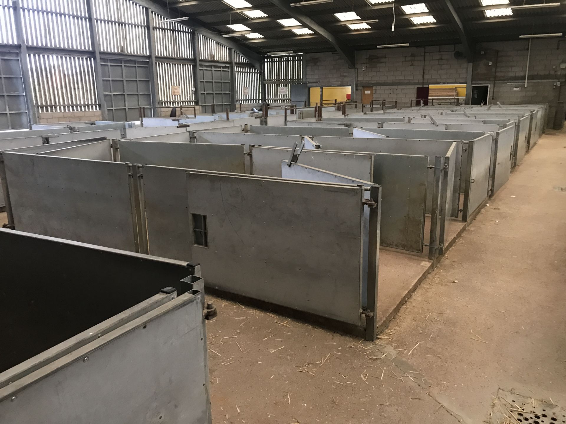 Approx. 38 Galvanised Steel Sheep Pen Gates & 26 P