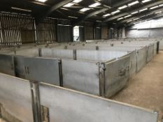 Approx. 20 Galvanised Steel Sheep Pen Gates & 22 P