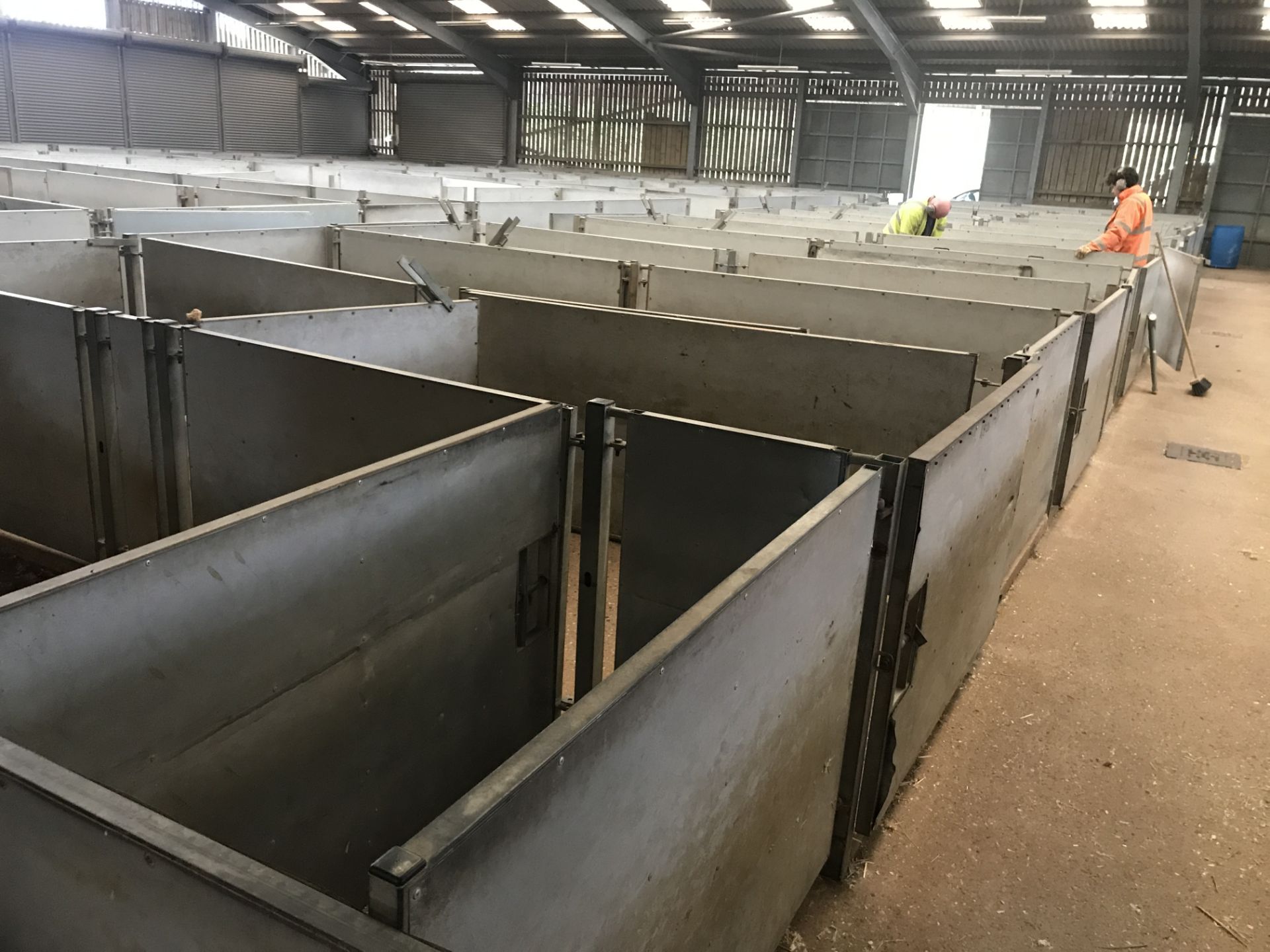 Approx. 38 Galvanised Steel Sheep Pen Gates & 27 P