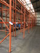 Ten Bay Two Tier Boltless Pallet Racking, approx. 5m high x 2.3m x 1.1m wide, lift out charge - £50