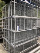 Four Mobile Six Tier Racks, approx. 2.1m x 0.6m x 1.5m high, lift out charge - £40