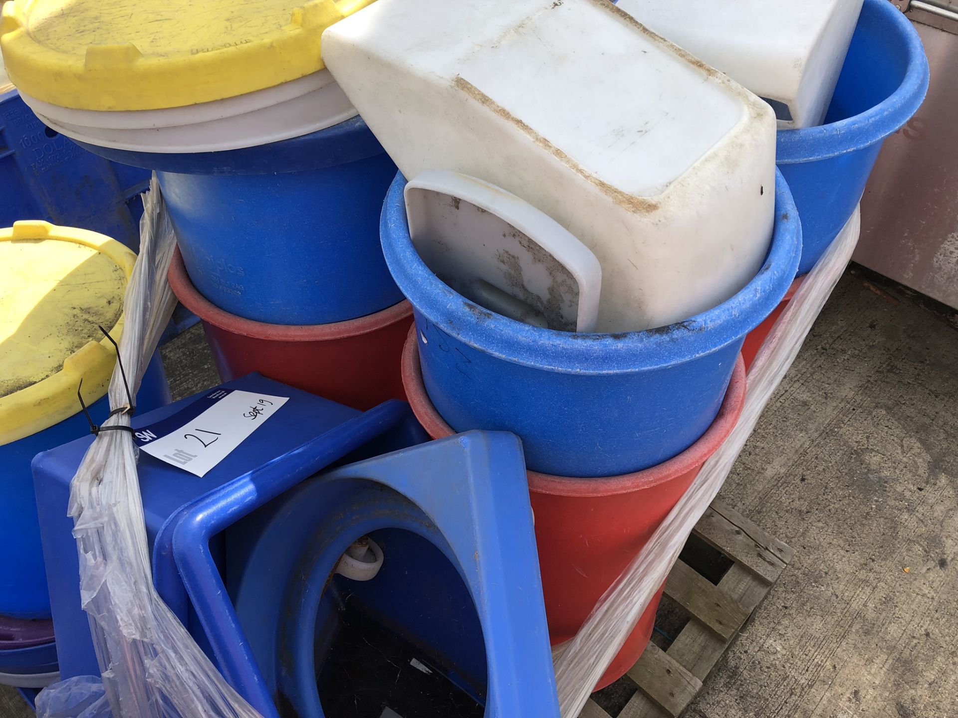 Four Pallets of Plastic Bin Buckets, lift out charge - £50 - Image 2 of 4