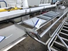 Roller Conveyor, approx. 3m x 450mm wide x 800mm high, with Stand, lift out charge - £30