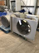 Two Large Fans, approx. 750 dia. 1m x 1m long, lift out charge - £30