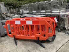 Five Plastic Safety Barriers, lift out charge - £20
