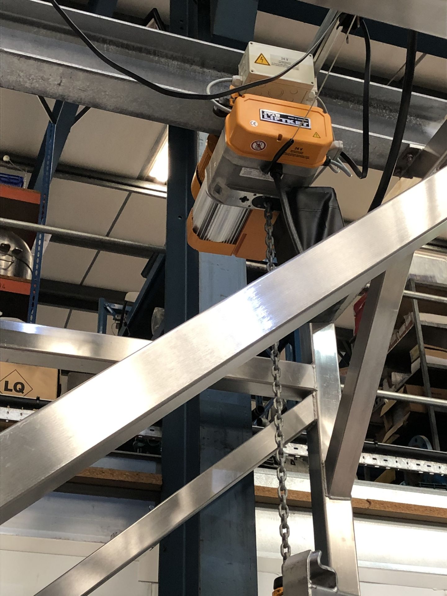 Guttridge 1000KG BULK BAG UNLOADING SYSTEM, with Star Liftket electric chain hoist, lift out - Bild 7 aus 8