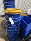 Four Pallets of Plastic Bin Buckets, lift out charge - £50