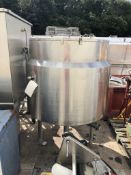 Fairfield Hytec 400L Jacketed Tank, machine no. 34.10045.2.J3580, year of manufacture 1996, 1m
