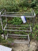 Mobile Three Tier Trolley, approx. 1m x 0.45m x 1.2m high, lift out charge - £10