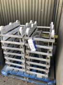 15 Aluminium Tray Dollies, approx. 850mm x 500mm, lift out charge - £20