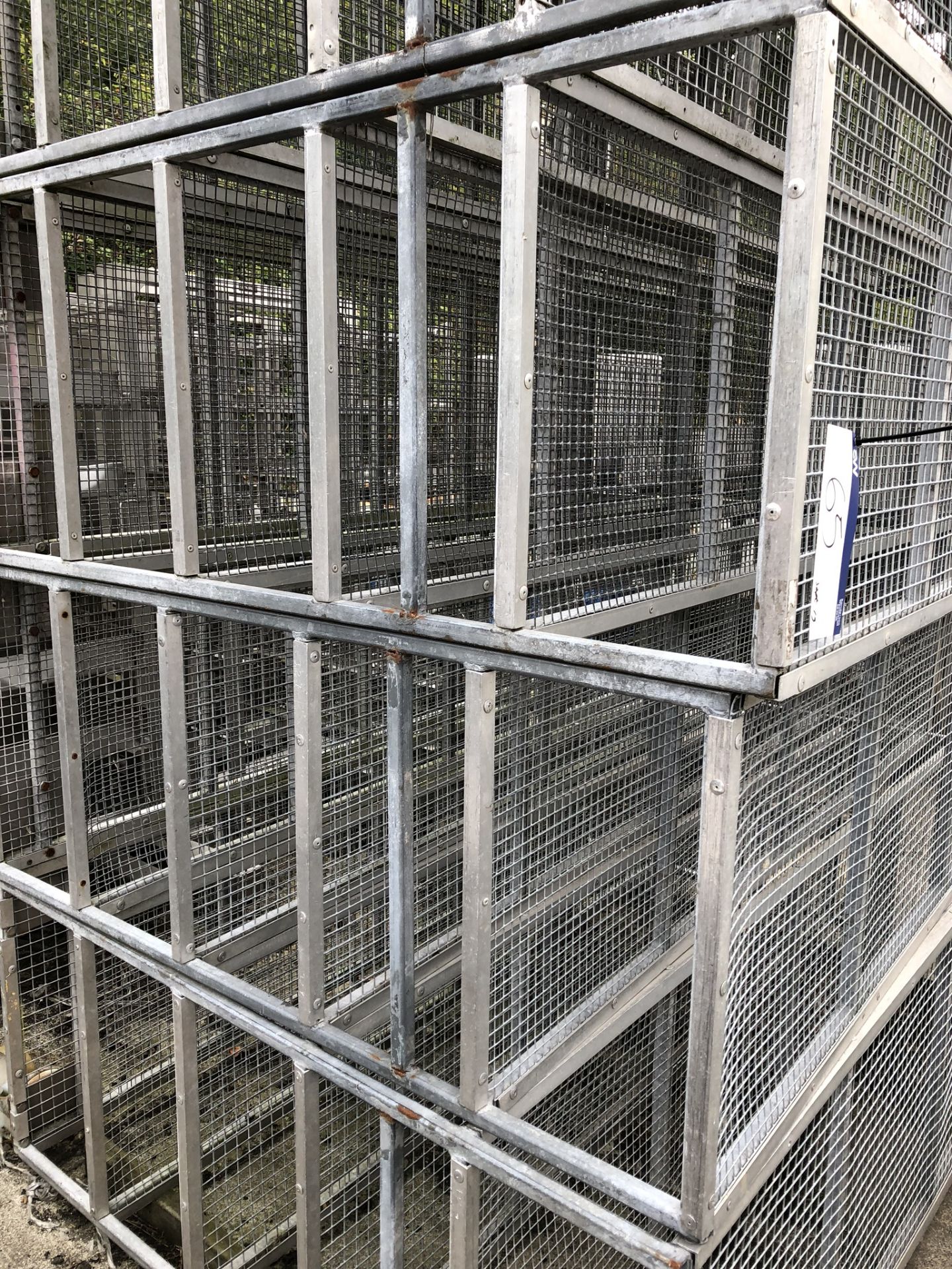 Four Mobile Six Tier Racks, approx. 2.1m x 0.6m x 1.5m high, lift out charge - £40 - Image 2 of 3