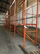 Nine Bay Two Tier Boltless Pallet Racking, approx. 5m high x 2.3m x 1.1m wide, lift out charge - £