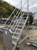 Mobile Nine Rise Stainless Steel Steps, with side