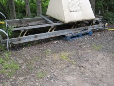 Stainless Steel Tray Feeder, 600mm wide x 3.5m lon